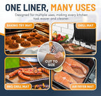 Oven Liners for Bottom of Oven - 3 Pack Large Heavy Duty Mats, 16.25”x23” NonStick Reusable Liner for Electric, Gas, Toaster Grills - BPA & PFOA Free Kitchen Accessory to Keep Appliance Clean (Copper)
