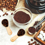 Patelai 3 Pieces Coffee Scoop Tablespoon Measuring Spoons Stainless Steel Coffee Scoops Short Handle Tablespoon for Tea Sugar Kitchen Gifts(15 ml,Rose Gold)