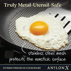 Anolon X Hybrid Nonstick Cookware Induction / Pots and Pans Set, 10 Piece - Dark Gray