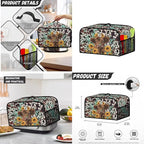 Highland Cow 4 Slice Toaster Blender Slow Cooker Covers Daisies Dust Proof Bag Covers Sunflower Kitchen Accessories Set Splash Resistant Keep Appliance Clean 3 Pieces