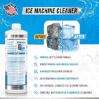 ACTIVE Ice Machine Cleaner Maker Descaler - 32 fl oz (8 Uses) Nickel Safe Ice Maker Cleaner Solution - Compatible with Whirlpool 4396808, Scotsman,Manitowoc,Hoshizaki, GE Opal Cleaning Kit - USA Made