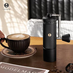 Timemore S3 Manual Coffee Grinder - External Adjustment with Stainless Steel Patented Burr | Hand Coffee Grinder Hign Presicion | Premium Timemore Grinder Chestnut S3, Black