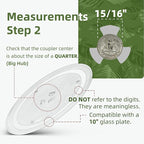 10" Microwave Turntable Compatible with 10 inch Replacement Microwave Glass Plate for Amana