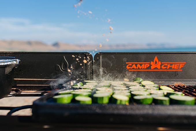 Camp Chef Cast Iron Griddle - 16 x 24, Non-Stick Grill/Griddle Sides