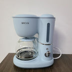 SIHOiSi Electric coffee makers – Compact and User-Friendly with Auto Pause & Serve, Reusable Filter, Office & Dorm Use, Blue