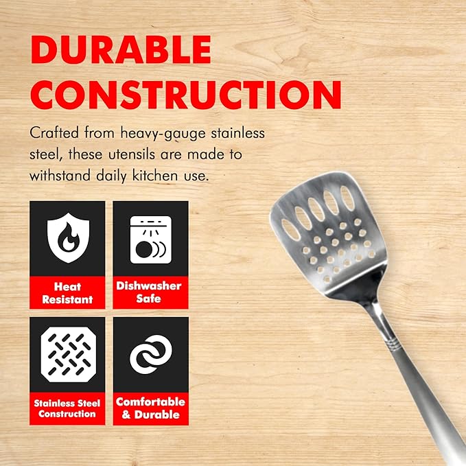 Chef Craft Stainless Steel Slotted Turner