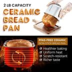 Elite Gourmet Programmable 2-Lb Bread Maker, PFAS Free Ceramic Ceralast™ Pan, Touch Screen Control Panel, 19 Functions, Gluten Free, White, Wheat, Rye & More, 3 Loaf Sizes, Stainless Steel
