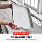 GreenPan x Bobby Flay 18" x 11" Nonstick Double Burner Griddle, PFAS-Free Ceramic Double Stovetop Skillet, Stainless Steel Handles, Dual-Use Cooking, Easy Clean Dishwasher & Oven Safe Pan, Cream