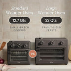 Our Place Large Wonder Oven | 6-In-1 Toxin-Free Air Fryer & Toaster with Steam Infusion | Family-Sized 32QT, 1700W Countertop Design | Includes Bake Tray, Fryer Basket, Large Racks | Steam