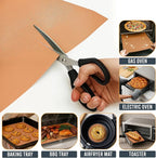Non Stick Oven Liners for Bottom of Oven, 3 Pack Large Heavy Duty Mats, 17” x 25” BPA and PFOA Free Reusable Mat for Toaster Electric Gas Stove Microwave Charcoal or Gas Grills (Copper)