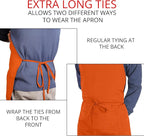 Utopia Kitchen 2 Pack Bib Apron, Adjustable with 2 Pockets, Water and Oil Resistant, Cooking Kitchen Chef Apron for Women Men
