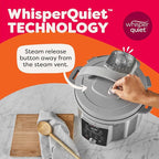 Instant Pot, 8-Quart Whisper Quiet 9-in-1 Electric Pressure Cooker, Slow Rice Cooker, Steamer, Sauté, Yogurt Maker, Warmer & Sterilizer, App With Over 800 Recipes, Stainless Steel, Duo Plus