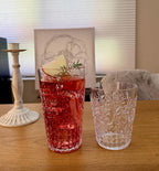 KLIFA- BLOIS- 15.2 & 20.5 ounce, Set of 8, Acrylic Tumbler & Highball Drinking Glasses Cups, BPA-Free, Stackable Plastic Drinkware, Dishwasher Safe, Vintage Looking Cups, Clear