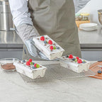 Restaurantware Loaf Pan 100 Pack of 13 oz Paper Baking Mold Bread Baking Mold Disposable Design Oven-Safe Greaseproof Ideal for Quick Breads and Pound Cakes