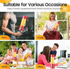 Portable Blender for Smoothies & Shakes - Cordless Personal Size Blender with 6 Blades, 380Ml Juice Cup, Lightweight & Rechargeable, Freshly Squeezed for Picnic/Sports/Office, Mother's Day