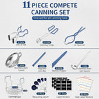 Gemfino Canning Supplies Starter Kit with Canning Rack,Canning Kit for Beginners
