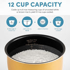 Aroma Housewares ARC-6106 Aroma Professional 6 Cups Uncooked Rice, Slow Cooker, Food Steamer, MultiCooker, Champagne