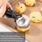 Ice Cream Scoop with Trigger, 5 Tbsp Cookie Scoop for Baking, 2.45 Oz Cookie dough Scooper, Large Ice Cream Scooper, Stainless Steel Portion Scoop, 72.7 ml