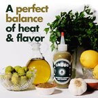 Middle Eastern Green Chili Sauce 18oz (Zhoug) | Spicy Sauce with Cilantro, Garlic, Jalapenos, Poblano, Scotch Bonnet Peppers, Olive Oil, Lemon, Chipotle | Vegan Chili, Non-GM, Kosher | Hot Sauces (2)
