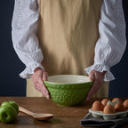 Mason Cash | In the Forest S30 1.25 Quart Embossed Mixing Bowl | Hedgehog (Green)