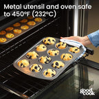 GoodCook Set of 2 Everyday Nonstick Muffin Pans – 12‑Cup Standard and 24‑Cup Mini, Gray