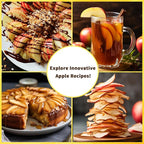 Newness 5.12 - Inch Large Apple Slicer Corer, Cut 12 Thin Slices All the Way Through, HEAVY - DUTY Stainless Steel Apple Corer & Slicer Dishwasher Safe