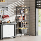 SINGAYE 5 Garage Heavy Duty Shelving Unit Kitchen Pantry Close Home Organizers and Storage Bathroom Shelf Laundry Room Organization Industrial Book Metal Wire Adjustable Shelves