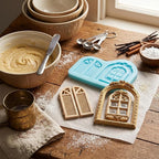 Window Fondant Molds Window Silicone Chocolate Mold for Cake Decorating Cupcake Topper Candy Gum Paste Polymer Clay