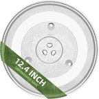 12.4 inch microwave glass turntable for 12570000008334 Toshiba microwave glass plate Compatible with FFMV1645 series Frigidaire Microwave and 12 3/8 JES1145 series GE microwave plate WB48X30612