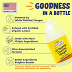Originally Yellow Lemon Distilled White Vinegar For Cleaning Purpose | USA Made All Purpose Cleaner | Use as Glass, Kitchen & Floor Cleaner | Plant Derived Cleaning Vinegar Gallon in 2 pack | 128 Oz