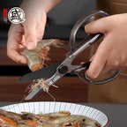 MITSUMOTO SAKARI Heavy Duty Japanese Kitchen Scissors, Multipurpose Detachable Stainless Steel Kitchen Shears, Sharp Cooking Scissors for Meat, Fish, Nuts, Vegetables