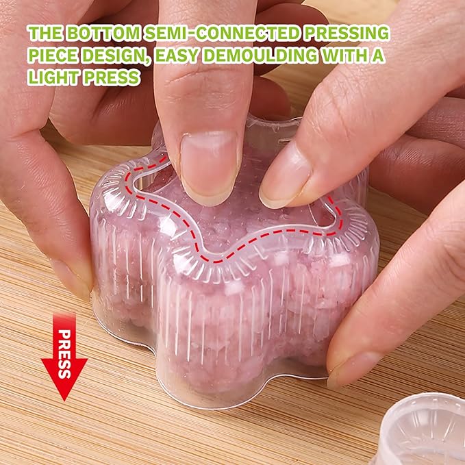 3 Pack Rice Ball Mold, Sushi Mold Diy Sushi Cooking Tools For Japanese Boxed Meal Children Bento,Kitchen Tools Sushi Plates Rice Ball Mold Non Stick Sushi Rice Making Kit (Transparent, Circle)