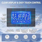 Ice Maker Commercial Ice Machine Large Capacity Stainless Steel 500 Lbs/24H Industrial Ice Machine, 350 Lbs Storage Commercial Ice Machines Free Standing, Cubes Ice Makers Commercial