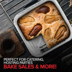 Stock Your Home Aluminum Pans 8x8 Disposable Foil Pans (20 Pack) - 8 Inch Square Pans - Tin Foil Pans Great for Cooking, Heating, Storing, Prepping Food