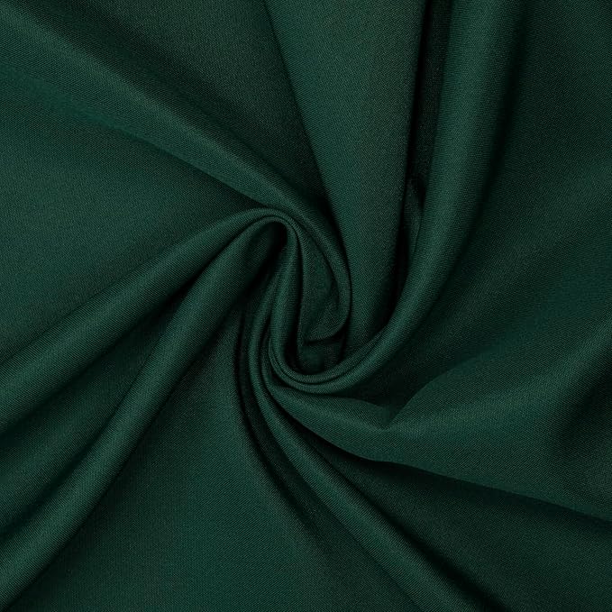 Gee Di Moda Rectangle Tablecloth - 90 x 132 Inch Hunter Green Table Cloth for 6 Foot Tables with Floor-Length Drop - Heavy Duty Washable Fabric for Holiday Party, Dinner, Weddings & Baby Shower