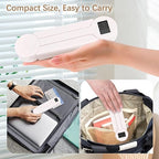 Compact Folding Digital Kitchen Scale, Highly Accurate Portable Food Scale with LCD Display, Auto Power Off and Tare Features, for Measuring Intake of Healthy Eating People (White)