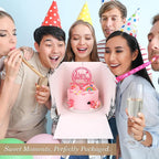 Cakebon Cake Boxes with Boards - 10 Inch Round Cake Drum White (3-pack) - Box With Window for Birthdays, Weddings and Parties