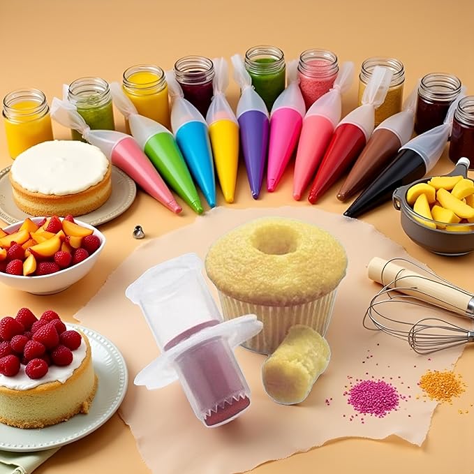 Random Color Cupcake Corer Decorating Divider Pastry Corer Model Cake Filler Corers Corers and Pitters Fruit and Vegetable Tools