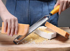 Deiss PRO Lemon Zester & Heavy Duty Cheese Grater & Vegetable Grater - Parmesan Cheese Lemon, Garlic, Nutmeg, Chocolate, Fruits, Vegetables, Ginger Grater - Cheese Shredder & Stainless Steel Grater
