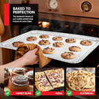 Stock Your Home Aluminum Pans Cookie Sheet Baking Pans (30 Pack) Disposable Foil Trays - Reusable and Durable Nonstick Baking Sheets – Cookie Sheet Pans