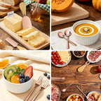 Charcuterie Boards Accessories Bowls with Lids, Cheese Butter Spreader Knife Set Mini Serving Tongs, Forks, Spoons,Dipping Bowls, Toothpick Flags, Honey Dippers For Party Platter Making (Rose Gold)