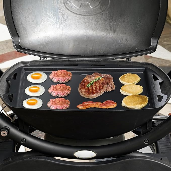 Stanbroil Cooking Griddle Insert for Weber Q300/Q3000 Series Grills, Nonstick Full Size Griddle Plate for Weber Q3000 Q3100 Q3200 Q300 Q320 Grills