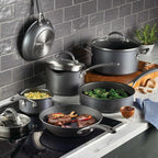 Circulon A1 Series with ScratchDefense Nonstick Induction Pots and Pans Cookware Set, Induction Cookware, Kitchen Essentials, 9-Piece, Graphite