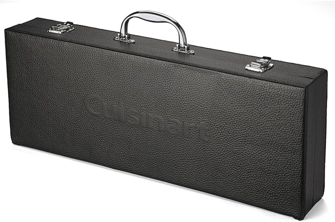 Cuisinart 10-Piece Premium Grilling Set, Grill Accessories Stainless Steel BBQ Tools, Storage Tote for Spatula, Tongs, Grill Brush, and More, Perfect for BBQ, Cookouts, Camping, Tailgates