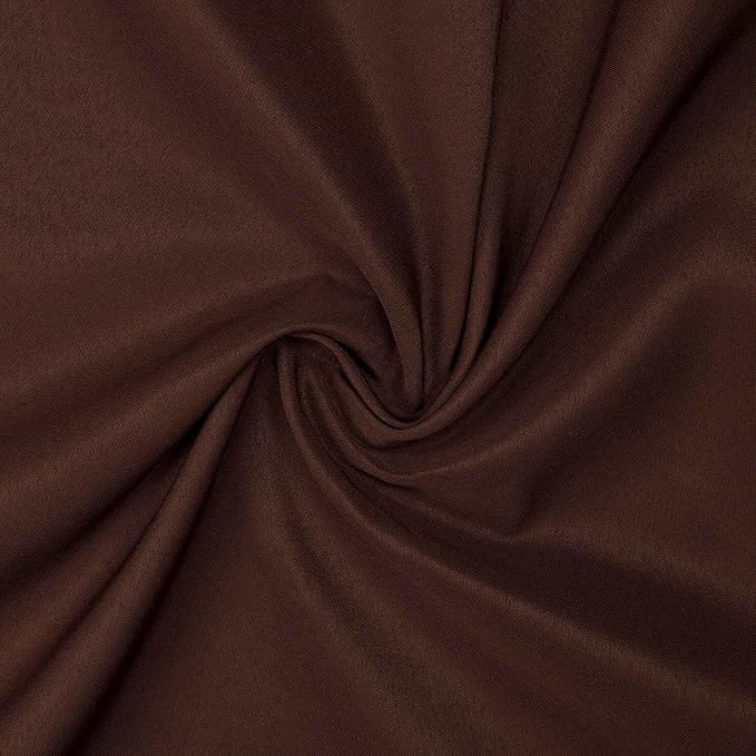 Gee Di Moda Rectangle Tablecloth - 90 x 156 Inch Chocolate Table Cloth for 8 Foot Tables with Floor-Length Drop - Heavy Duty Washable Fabric for Holiday Party, Dinner, Weddings & Baby Shower