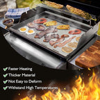 Full Size Griddle for Weber Genesis 300 Grill E310, E330, E320-6788 Full Size Griddle Insert for Genesis S310, S320, S330 Gas Grills, for Weber Part 7524, 7528