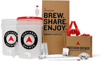 Northern Brewer - Brew. Share. Enjoy. HomeBrewing Starter Set, Equipment and Recipe for 5 Gallon Batches (Block Party Amber with Testing Equipment)