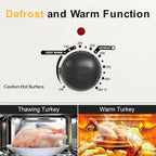 RoyalCraft 26-Quart Electric Roaster Oven with Visible Self-Basting Lid, Turkey Roaster Oven with Removable Pan and Rack, Perfect for Large Meals and Holiday Feasts, White