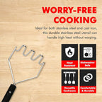 Chef Craft Select Sturdy Masher, 11 inch, Stainless Steel