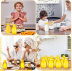 Tioncy 96 PCS Clear Plastic Honey Bottles 16 Oz Honey Jars with Lids Honey Bottle Containers Empty Honey Bear Bottle Squeeze Honey Bottle for Easy Storing and Dispensing